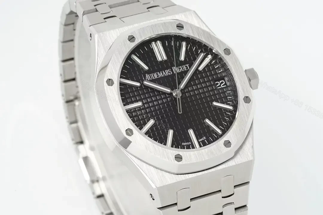 View 2 of Audemars Piguet Royal Oak 15300 Stainless Steel Black Dial 15300ST.OO.1220ST.03