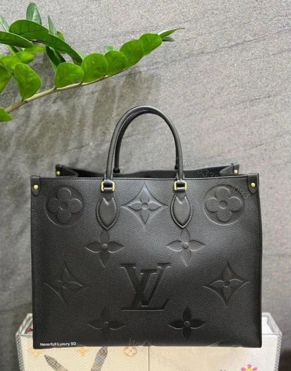 View 7 of First Copy Louis Vuitton LV On The Go Monogram Premium Leather Tote Bag