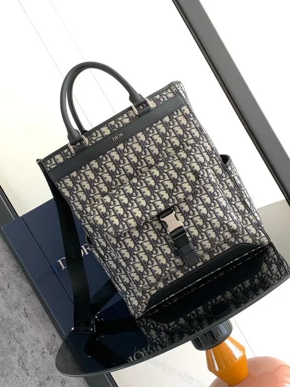 Bold Monogram Backpack: Luxe Dior-Inspired Everyday Carry — view 1