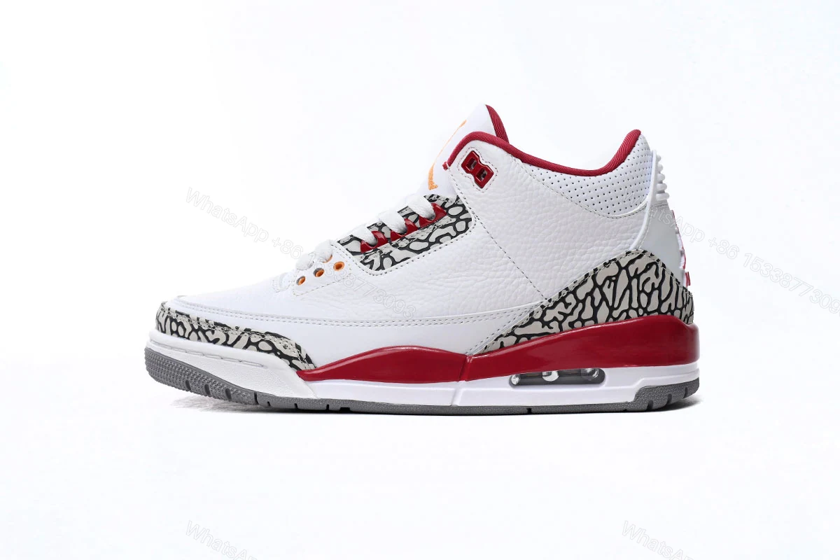 View 12 of (GET)Air Jordan 3 Retro Cardinal Red CT8532-126