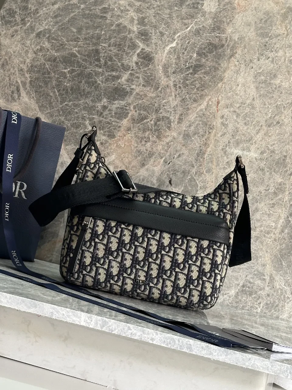 Bold Monochrome Pattern Belt Bag: Luxury Everyday Utility — view 1