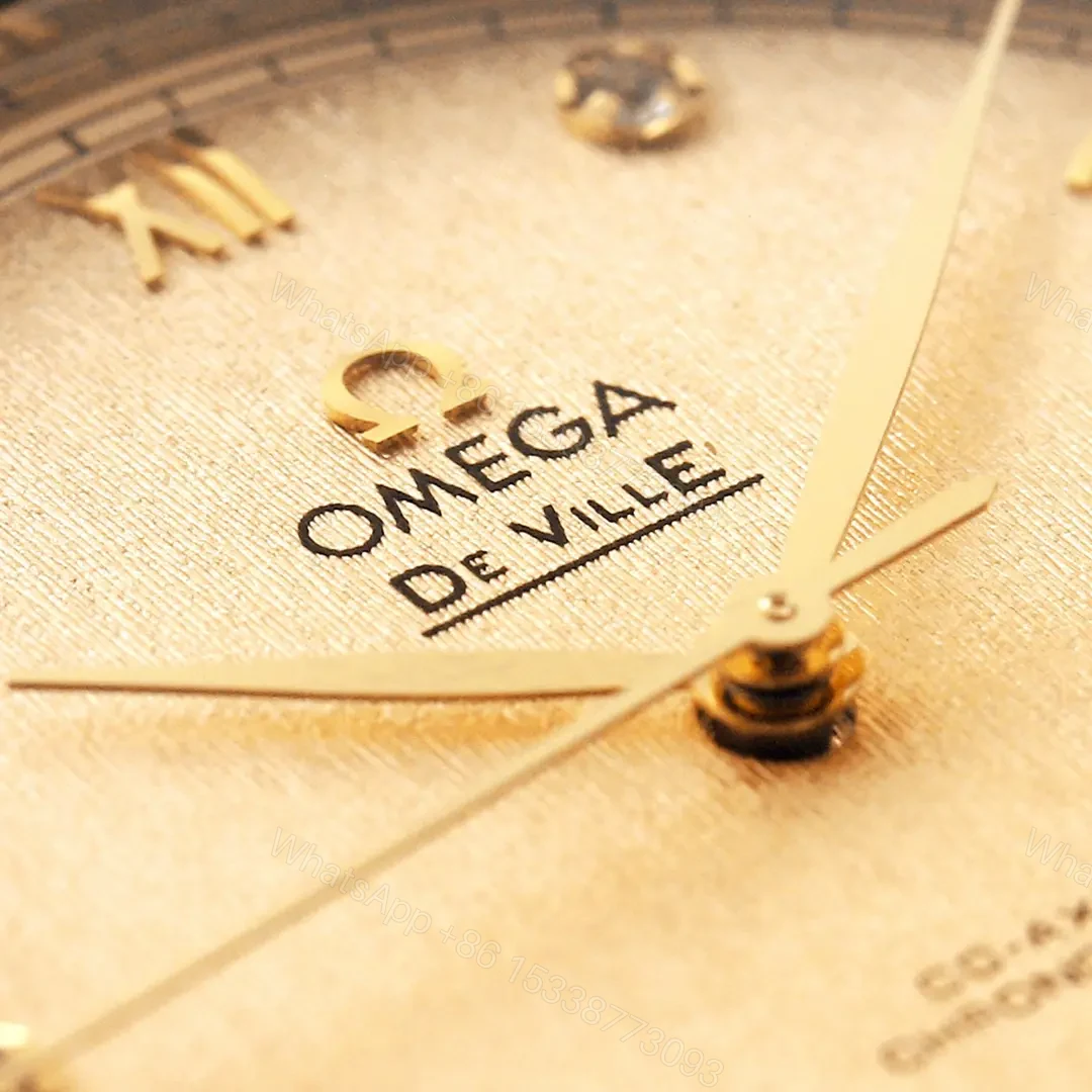 View 5 of Omega De Ville Prestige Butterfly Series Watch Champagne Dial Two-Tone Stainless Steel Bracelet 39.5mm x 10mm Case Size