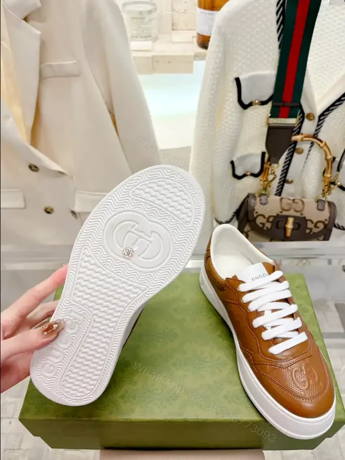 View 4 of GUCCI SCREENER GG SNEAKERS BEIGE AND EBONY ORIGINAL GG CANVAS – GC177