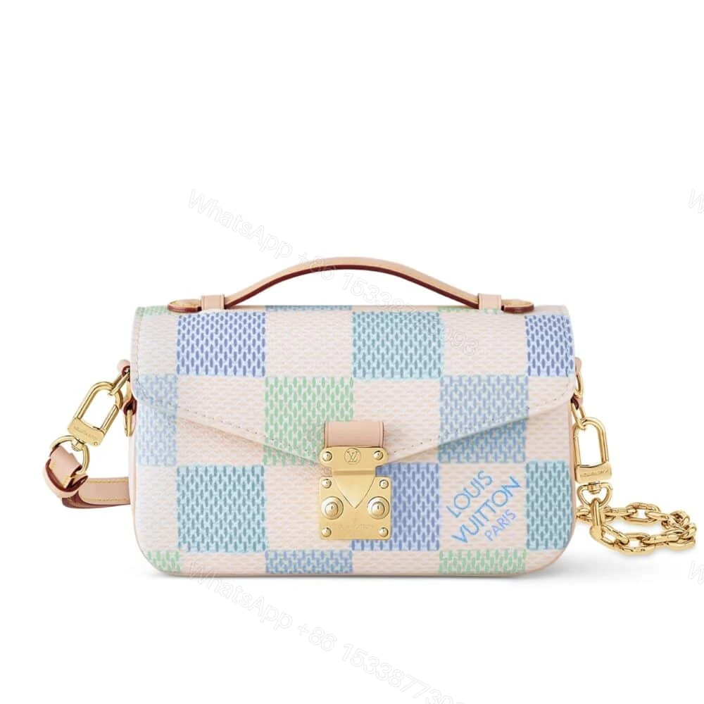 Louis Vuitton Pochette Métis East West Damier Light Blue 21Cm N40749 — view 1