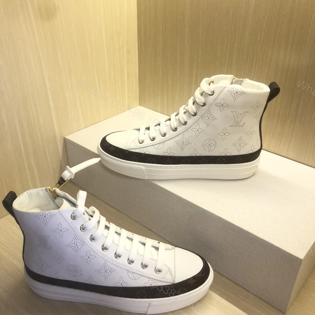 View 2 of LV White Stellar Monogram High-top Sneakers