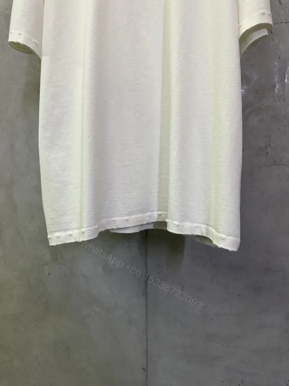 View 11 of White Cotton Tee, Minimal Logo, Luxury Everyday Comfort