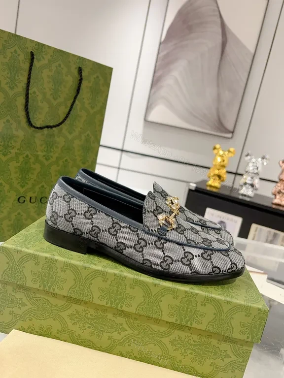 View 9 of G-Style GG Leather Trim Loafers: Modern Everyday Luxury