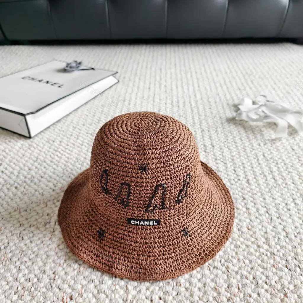 View 2 of Warm Natural Straw Bucket Hat: Luxe Textured Style