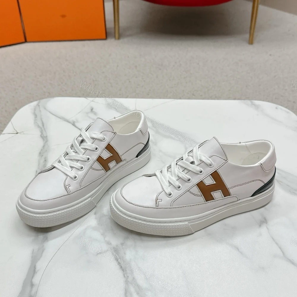 View 6 of HERMES DEEP SNEAKER BLANC AND NATURAL H251837ZHA3400