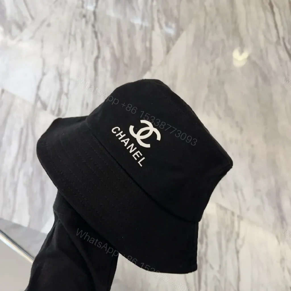 View 8 of Black Canvas Bucket Hat with Signature Logo Edge