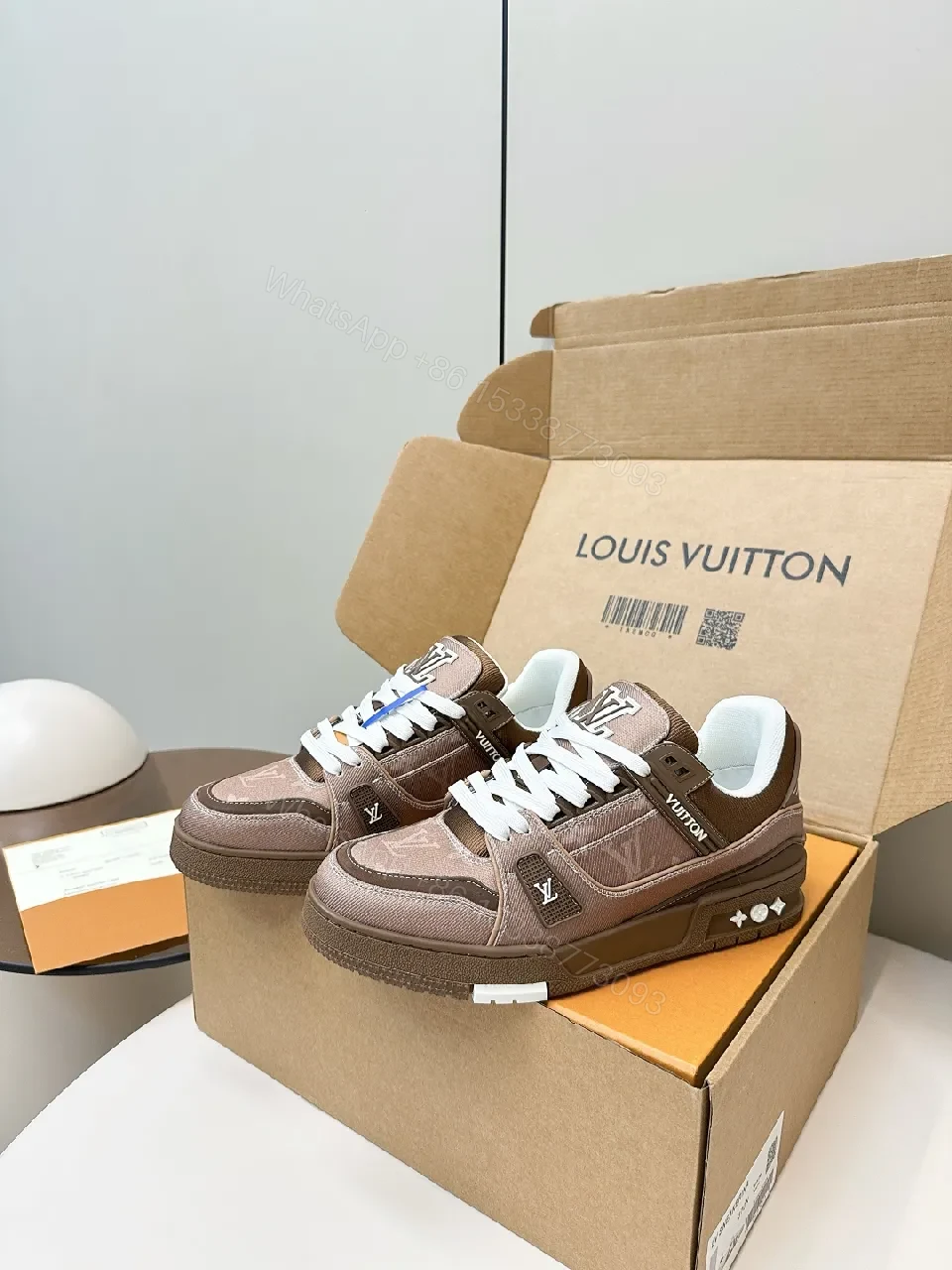 Brown Taupe Suede-Textured Luxe High-Tops: All-Day Comfort — view 1
