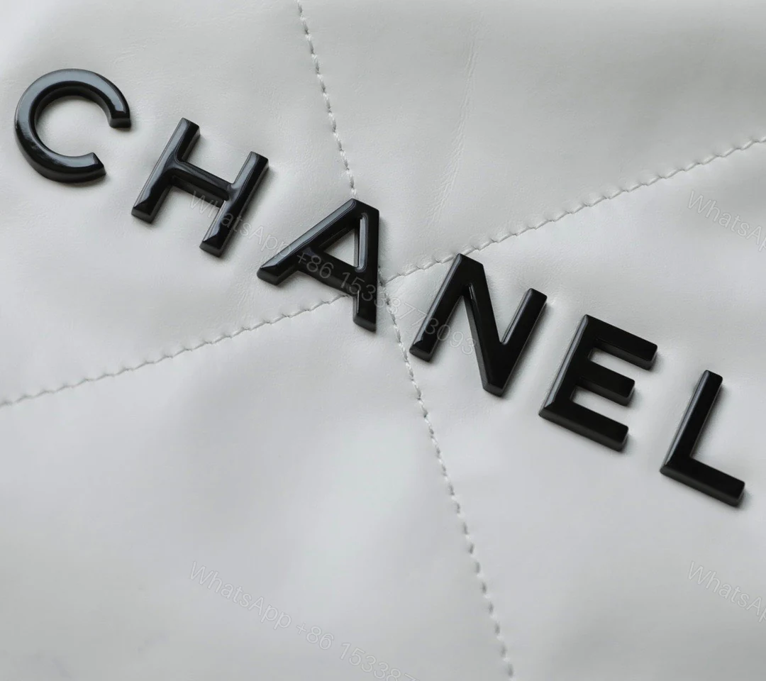 View 5 of Chanel 11 Handbag 22 Shopping Woman’s White Smooth Leather 35cm
