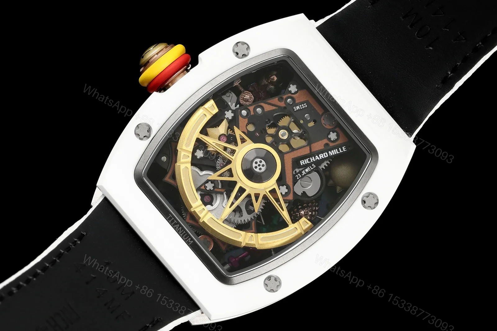 View 9 of Richard Mille RM 88 Tourbillon Automatic Smiley Skeleton Watch Ultimate Edition RG-RM-RM88-SMILEY-TOURBILLON