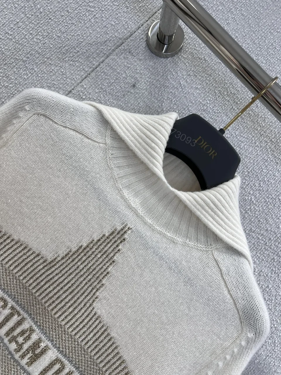 View 4 of Lux Star Knit: Premium Textured Crewneck Sweater