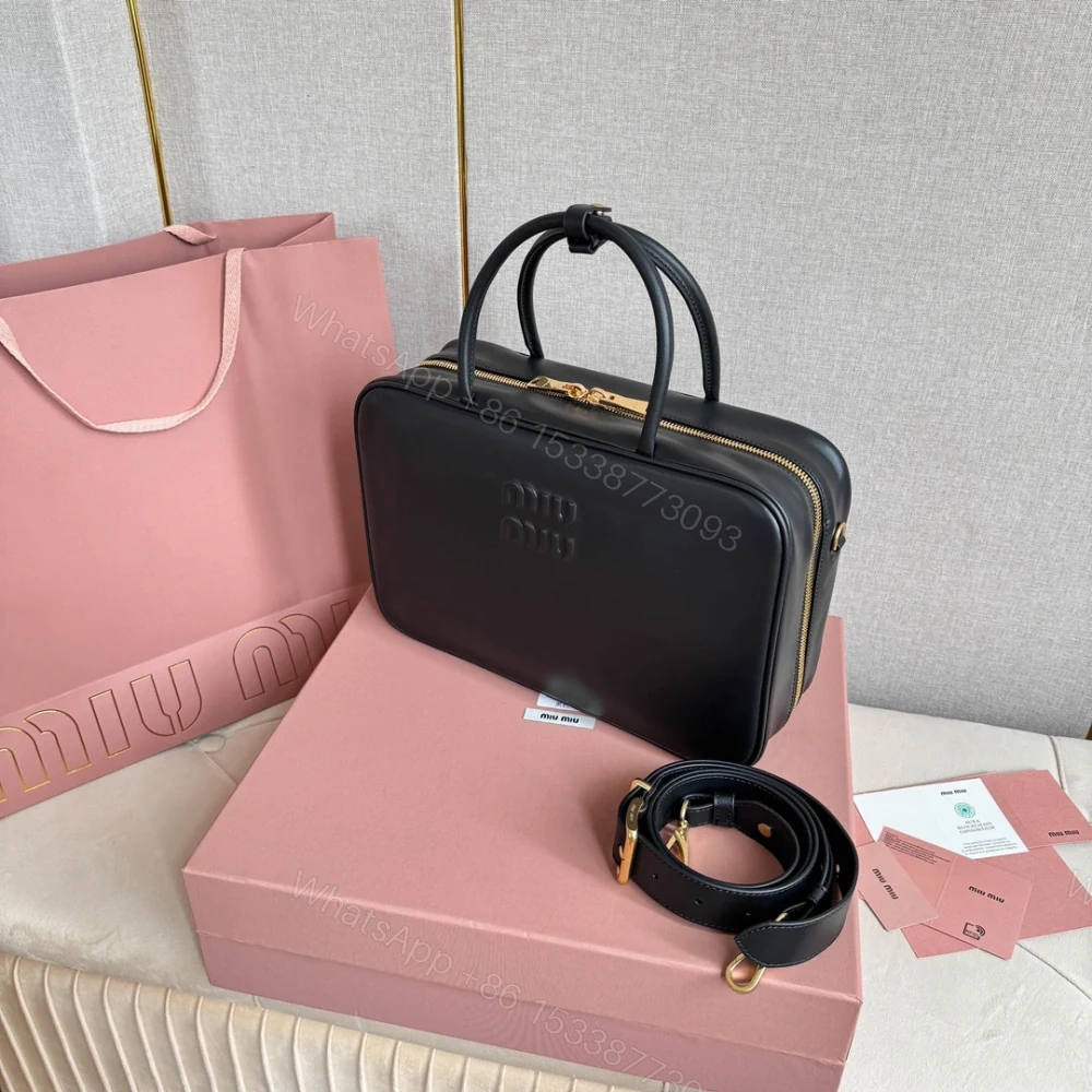 View 3 of 高仿miumiu*5BB17長肩帶公文包黑色免檢版