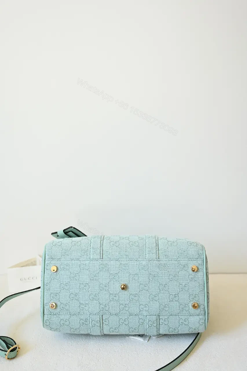 View 2 of Soft Mint GG Weekender Bag: Luxe Travel Carryall