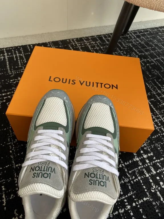 View 3 of Mint Mesh LV Sneakers: Luxe Comfort High-Top