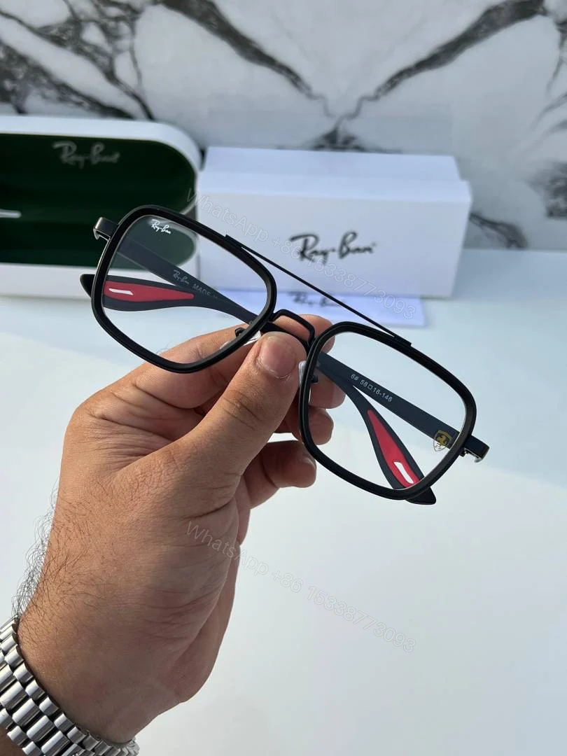 View 5 of First Copy RayBan 06 Black Plano Sunglasses