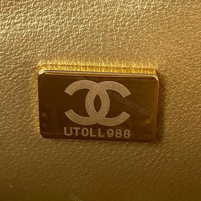 View 8 of Soft Velvet Grey Flap Bag â€” Quilted, Gold-Accent, Everyday Luxe