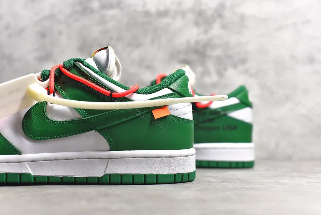 View 4 of Nike Dunk Low Off-White Pine Green Replicas