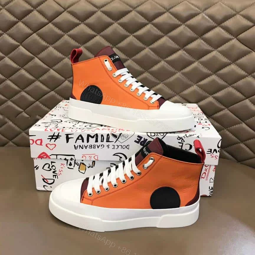 View 9 of DOLCE AND GABBANA QUILTED TWO-TONE NYLON PORTOFINO LIGHT MID-TOP SNEAKERS – DG106