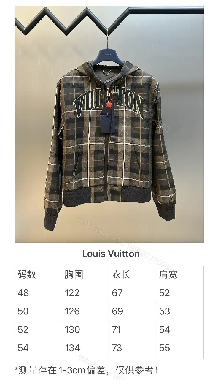 View 8 of Bold Checkered Hoodie Jacket – Luxe Logo Streetwear Comfort