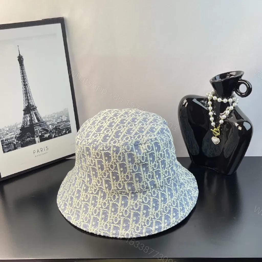 Chic Jacquard Patterned Bucket Hat - Luxe, Lightweight, Unisex — view 1