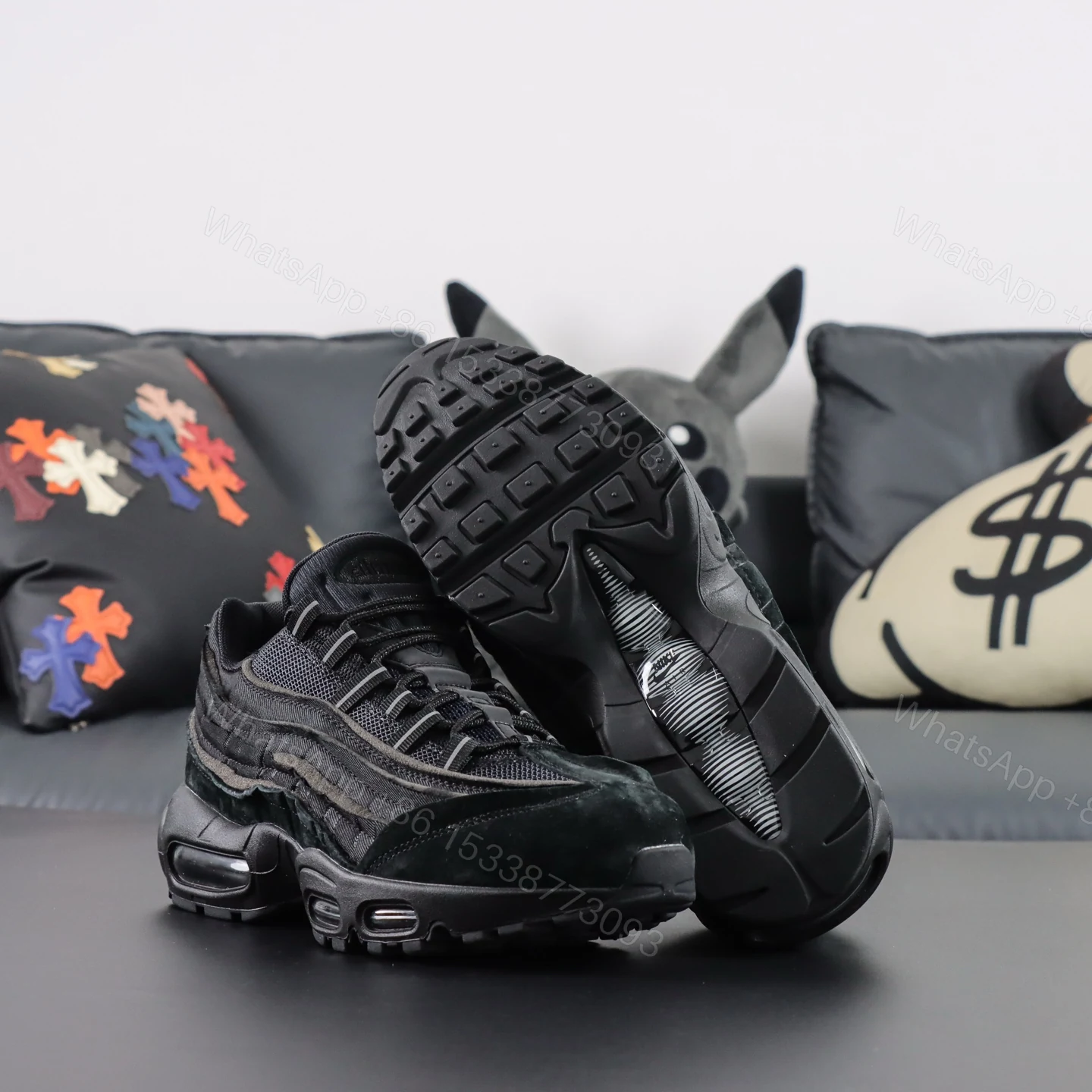 View 3 of Nike Air Max 95 Comme des Garcons Black Reps
