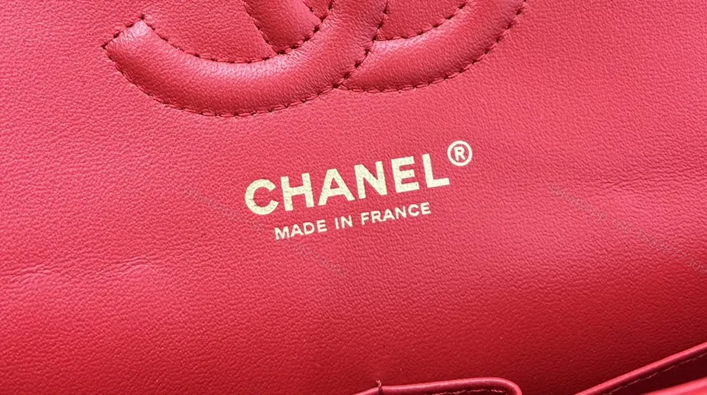 View 5 of Red Quilted Luxe Shoulder Bag with Gold Hardware