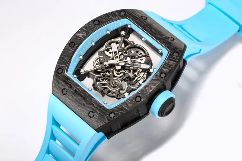 View 4 of EUR Factory Richard Mille RM055 Blue Carbon Watch