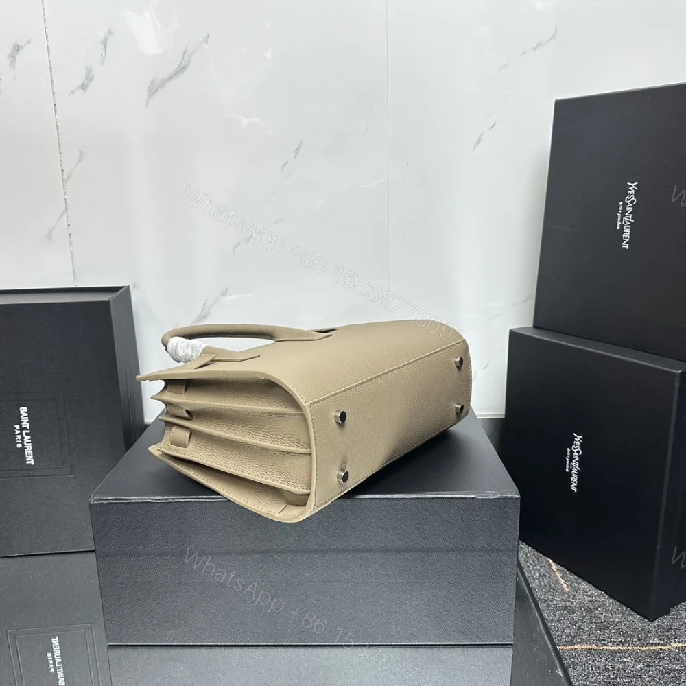 View 4 of Saint Laurent Sac De Jour Baby In Grained Beige 26Cm