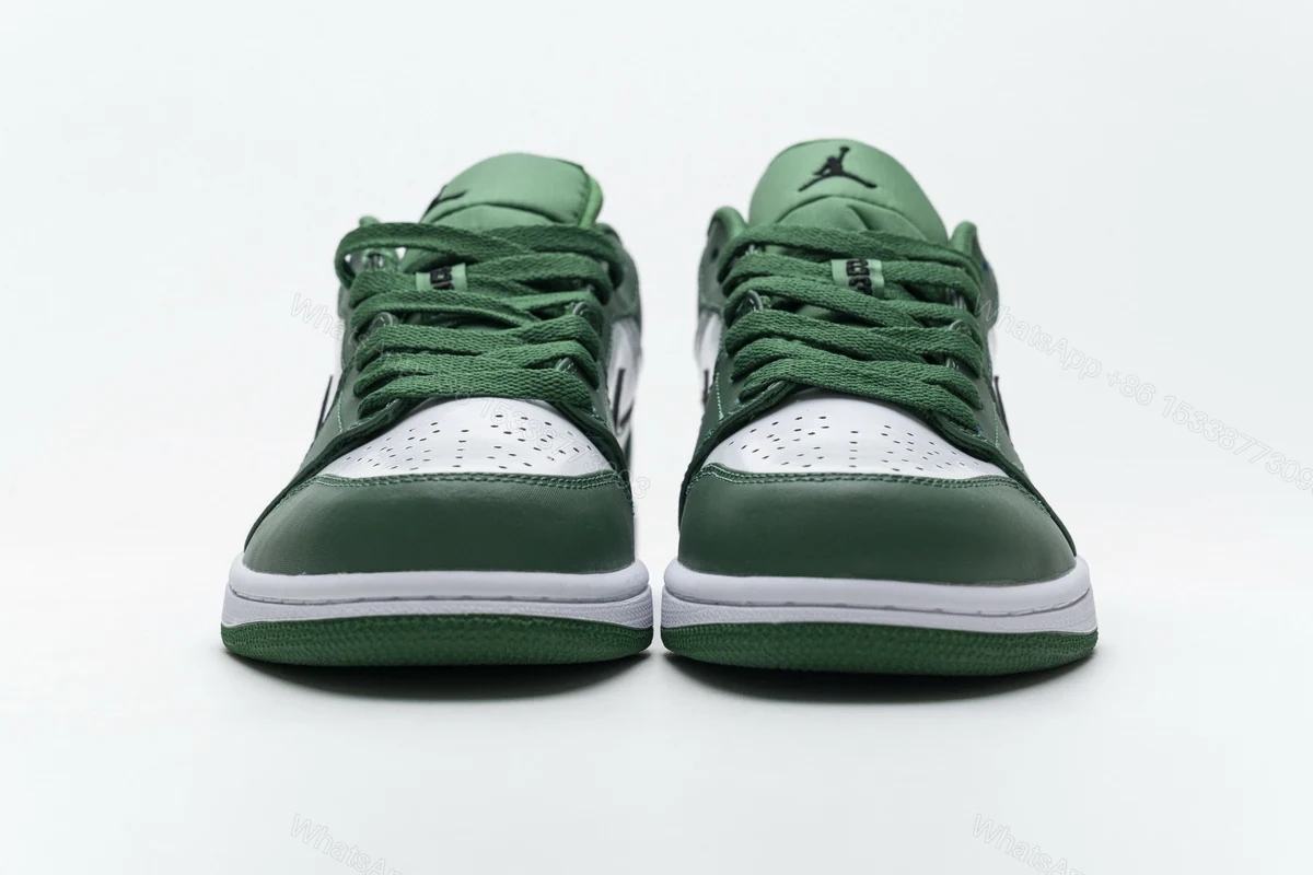 View 3 of Air Jordan 1 Low Pine Green 553558-301