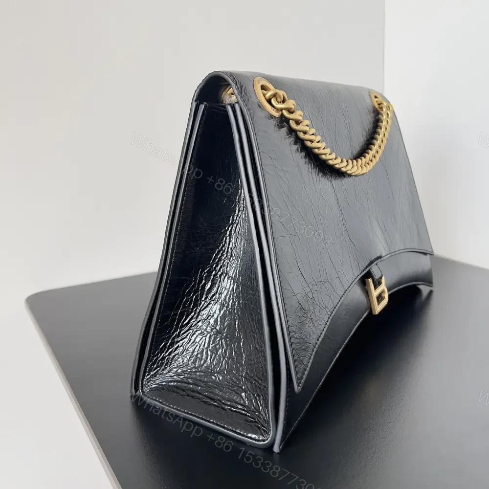 View 3 of 高仿BalenciagaCrush系列單肩包黑金M