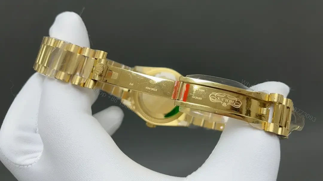 View 6 of Rolex Day-Date Violin Dial Vienna Philharmonic Green Edition Yellow Gold Pattern Bracelet 36mm RLX-DD-VIO-GG36-V2