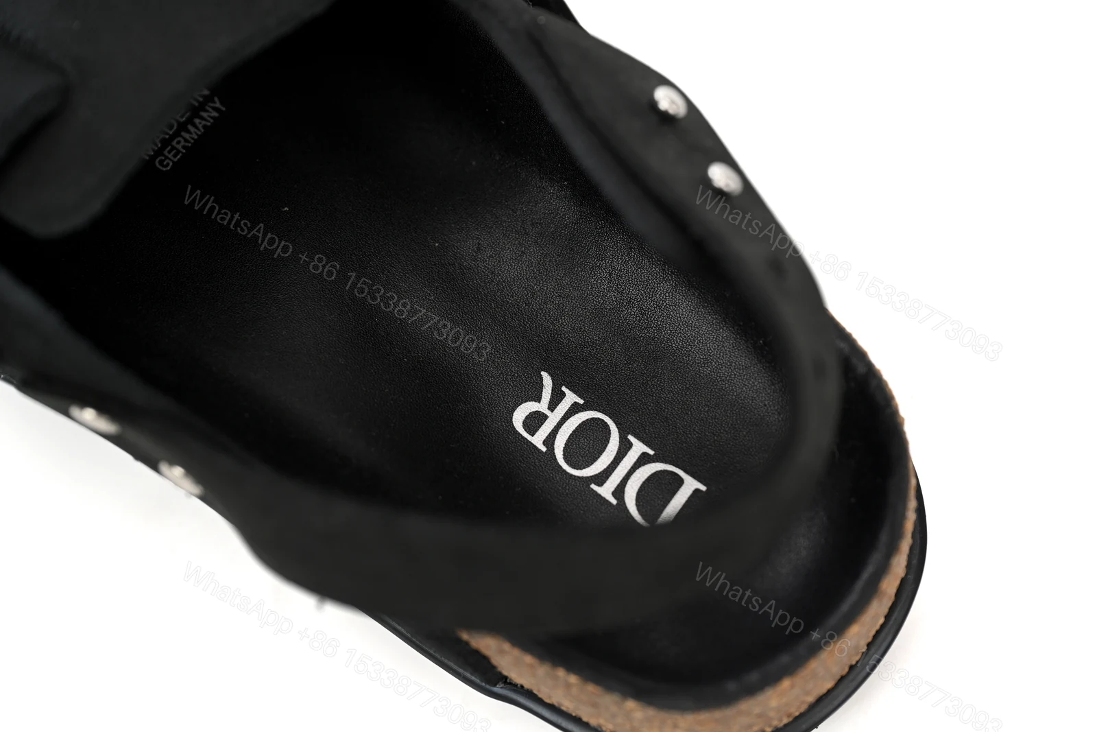 View 9 of Dior by Birkenstock Tokio Mule Black 3SA116ZSD_H900