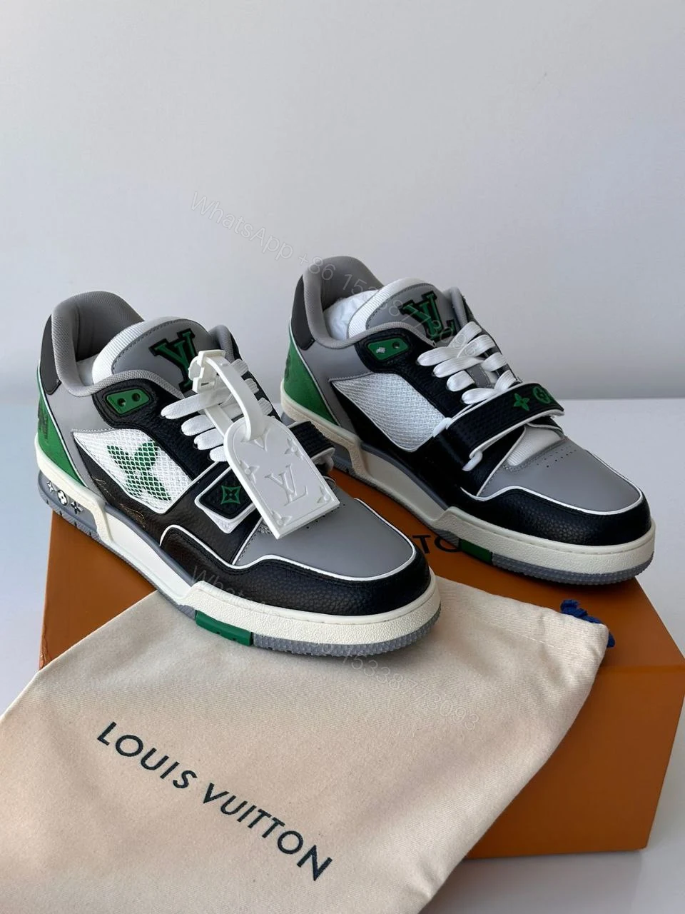View 5 of Design Louis Vuitton Unisex LV Trainer Sneaker
