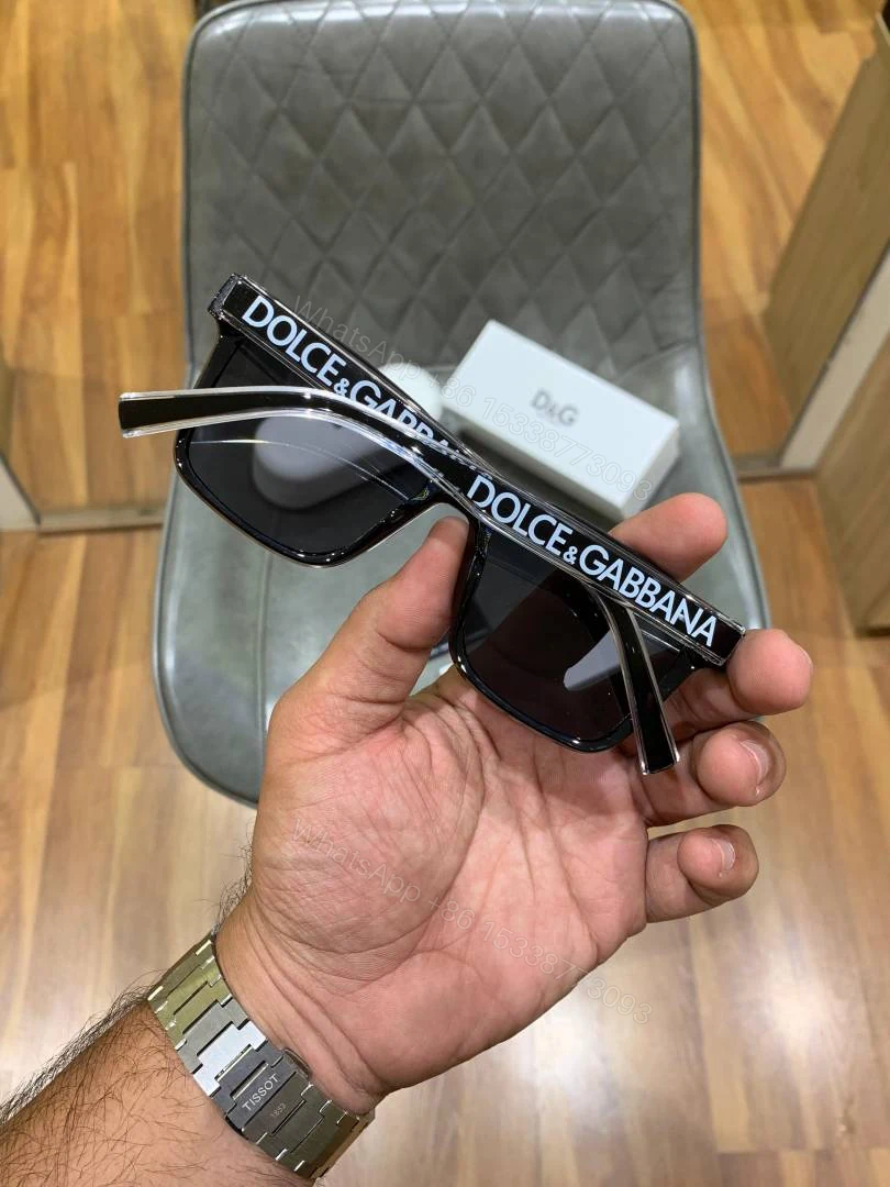 View 5 of First Copy Dolce & Gabbana Black Square Sunglasses UV Protection Premium Unisex Sunglasses