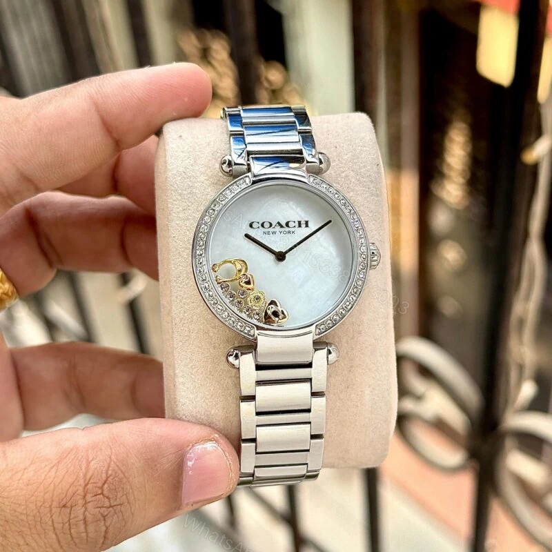 Coach Charm Elements White Mother of Pearl 34mm Quartz — view 1