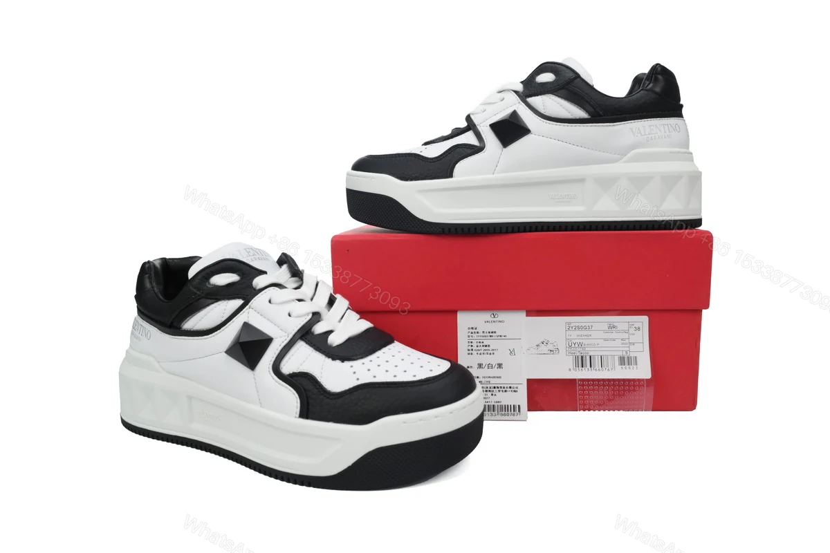 View 2 of Valentino Garavani One Stud Low 'White Black'