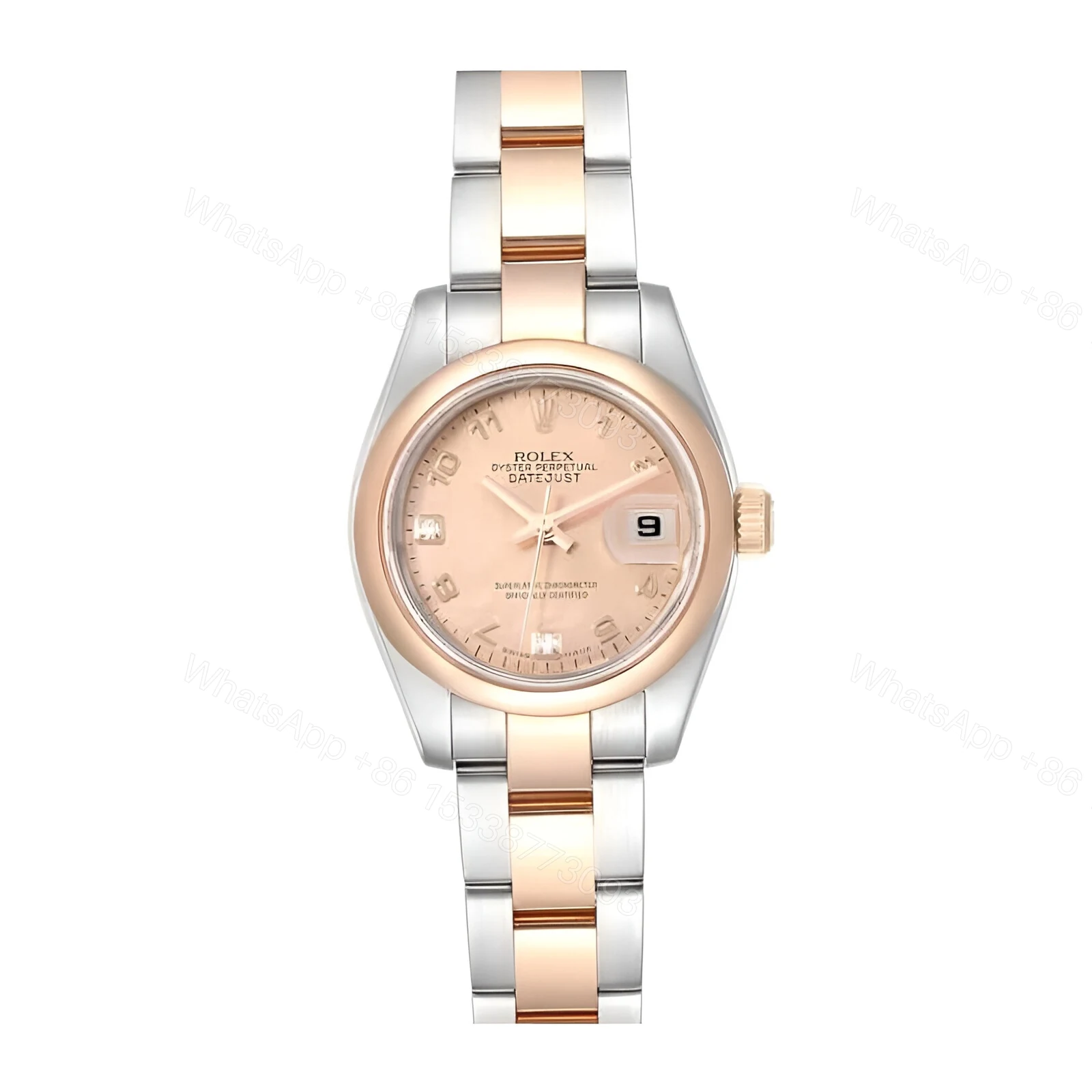 Rolex Rose Diamond Ladies Replica — view 1