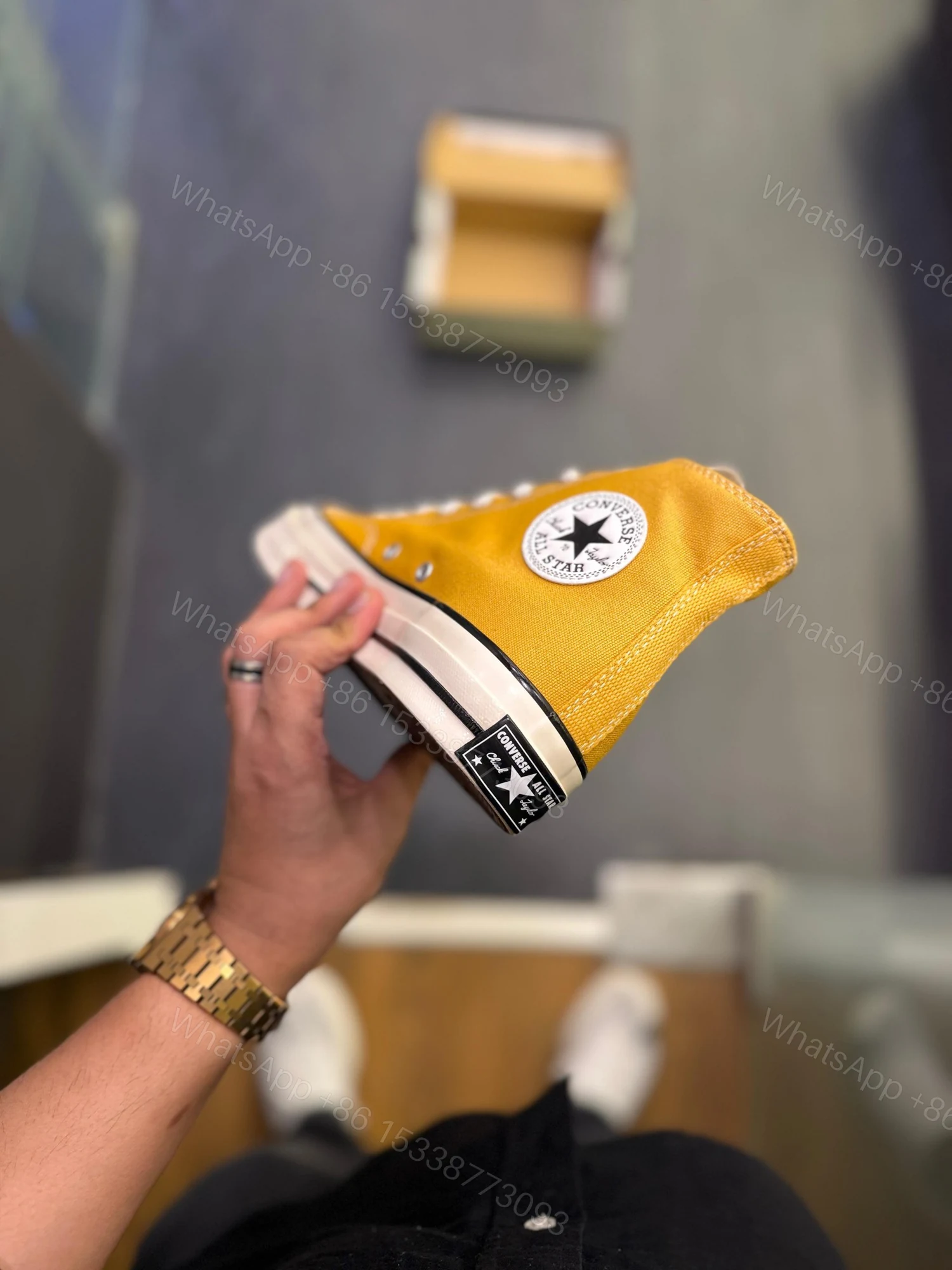 View 6 of FIRST COYP CONVERSE CHUCK 70 MID YELLOW FOR MEN
