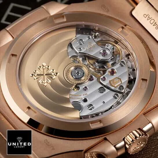 View 4 of Patek Philippe Nautilus Rose Black Dial Replica