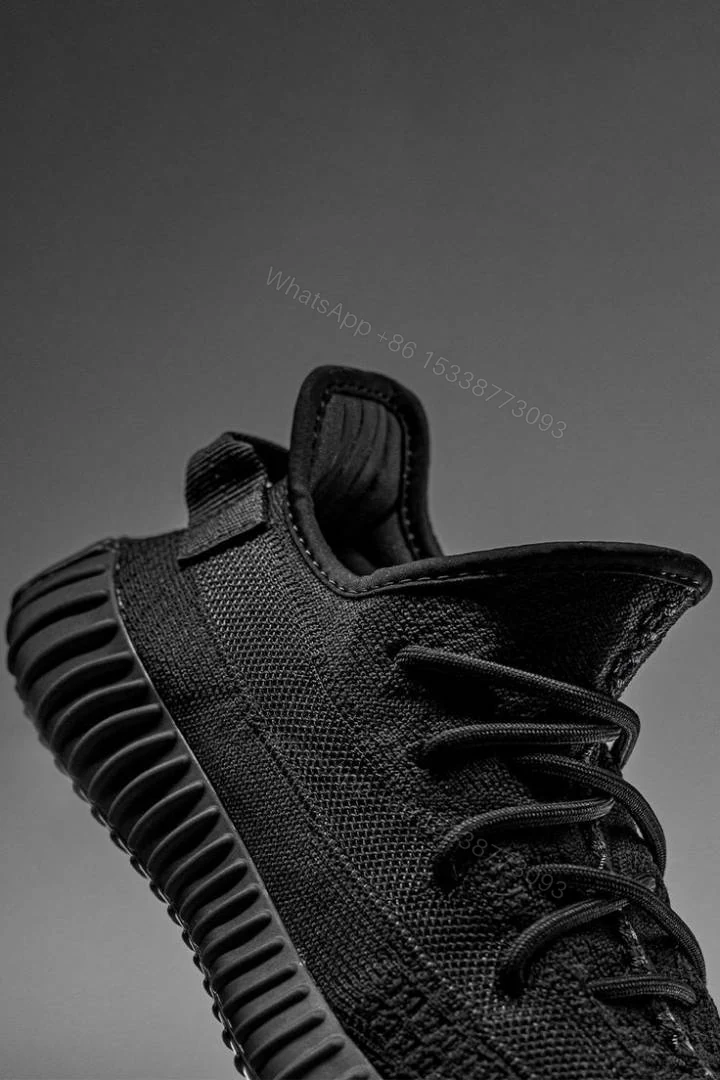 View 4 of First Copy Adidas Yeezy Boost 350 V2 Black Red Men’s Sneakers