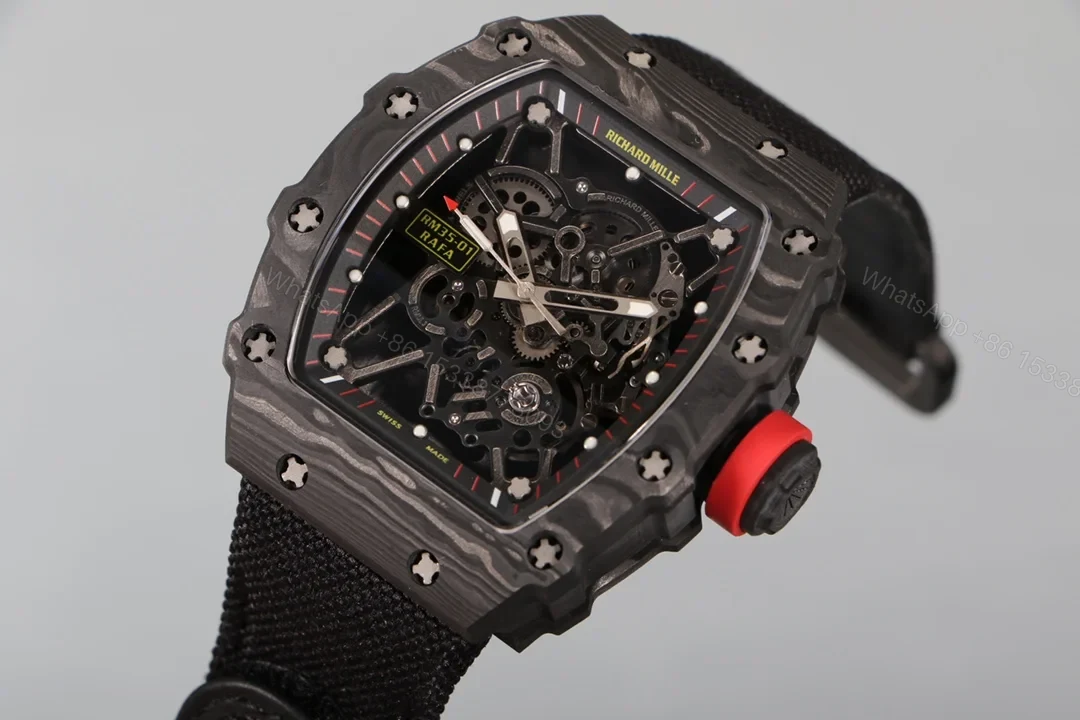 View 4 of Richard Mille RM35-01 NTPT Carbon Fiber RMUL3 White Gemstone Suspension Watch