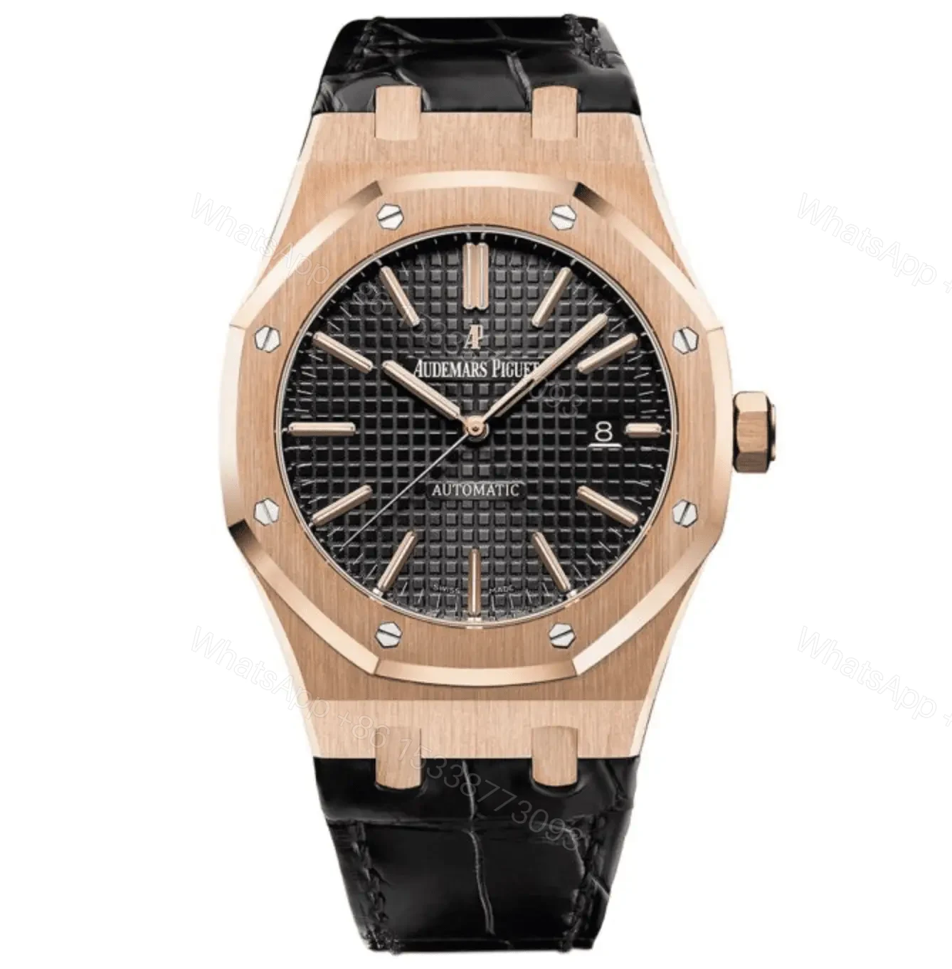 Swiss Clone Replica AP Royal Oak – SelfWinding Leather — view 1