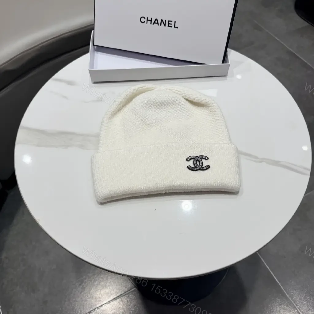 View 2 of Neutral Knit Beanie: Subtle Logo, Midweight Warmth, Classic Cuff