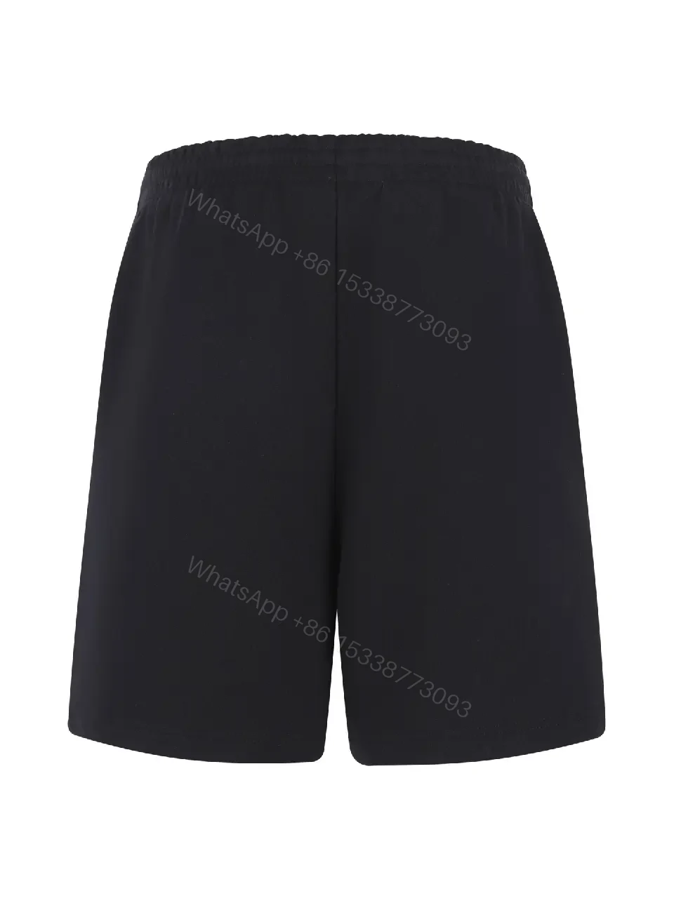 View 10 of Black Premium Knit Shorts: Minimalist Comfort, Drawstring Fit