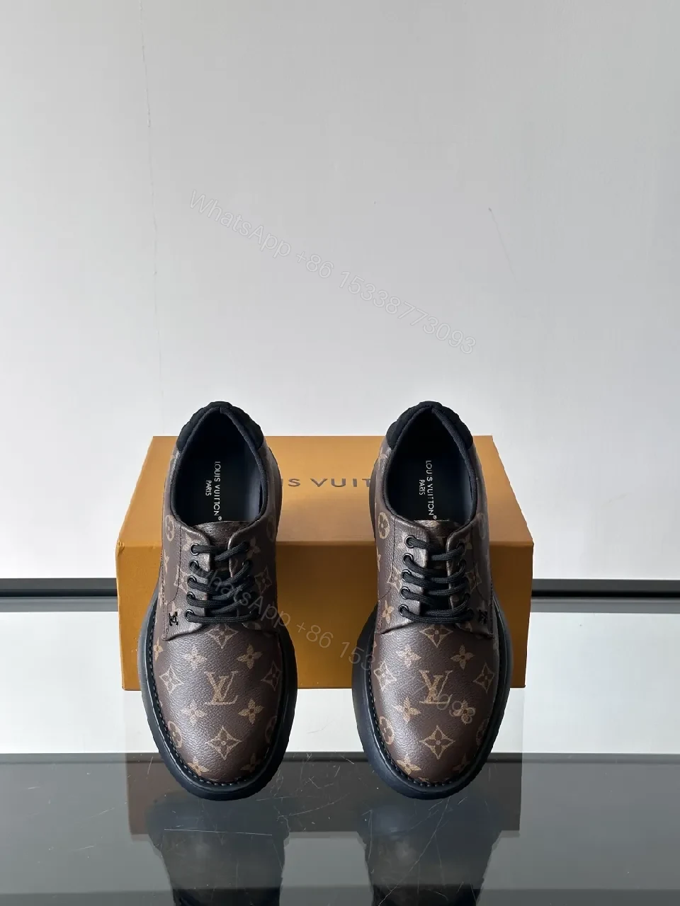 View 6 of Bold Monogram Low-Top Sneakers: Luxe Pattern, All-Day Comfort