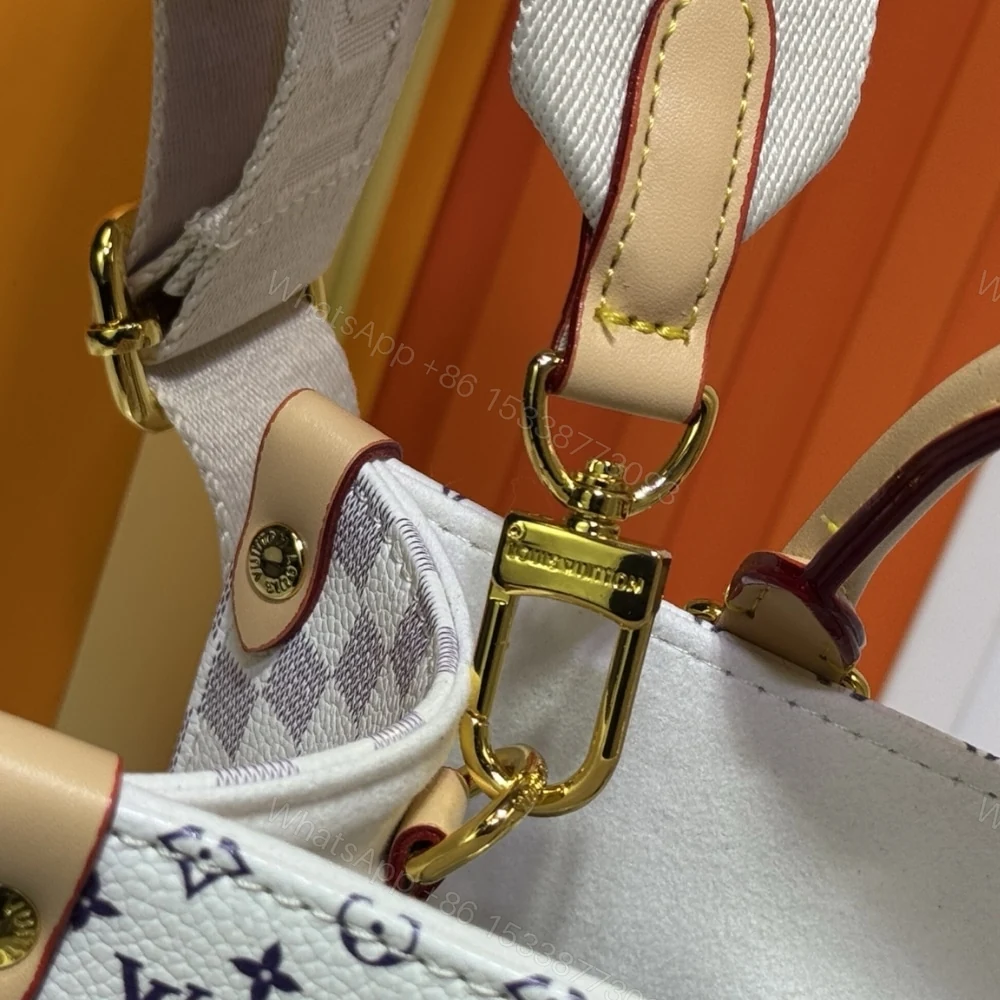View 7 of Louis Vuitton Onthego PM Azure Blue And Sand 25Cm M15138