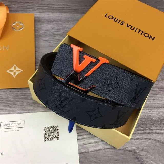 View 3 of LOUIS VUITTON INITIALES 40MM REVERSIBLE MONOGRAM CANVAS BELT – B90